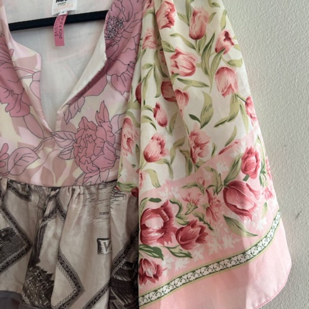 Nuuly Place Nationale Multicolor One-of-a-Kind Kaftan Tunic NEW - Picture 8 of 16